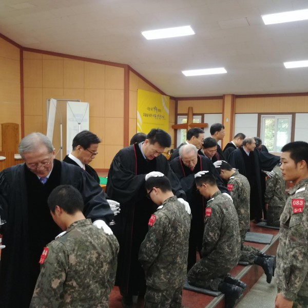 27사단 진중세례식
